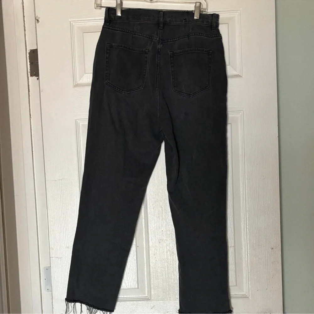 PacSun Charcoal Distressed Women's Cropped Jeans